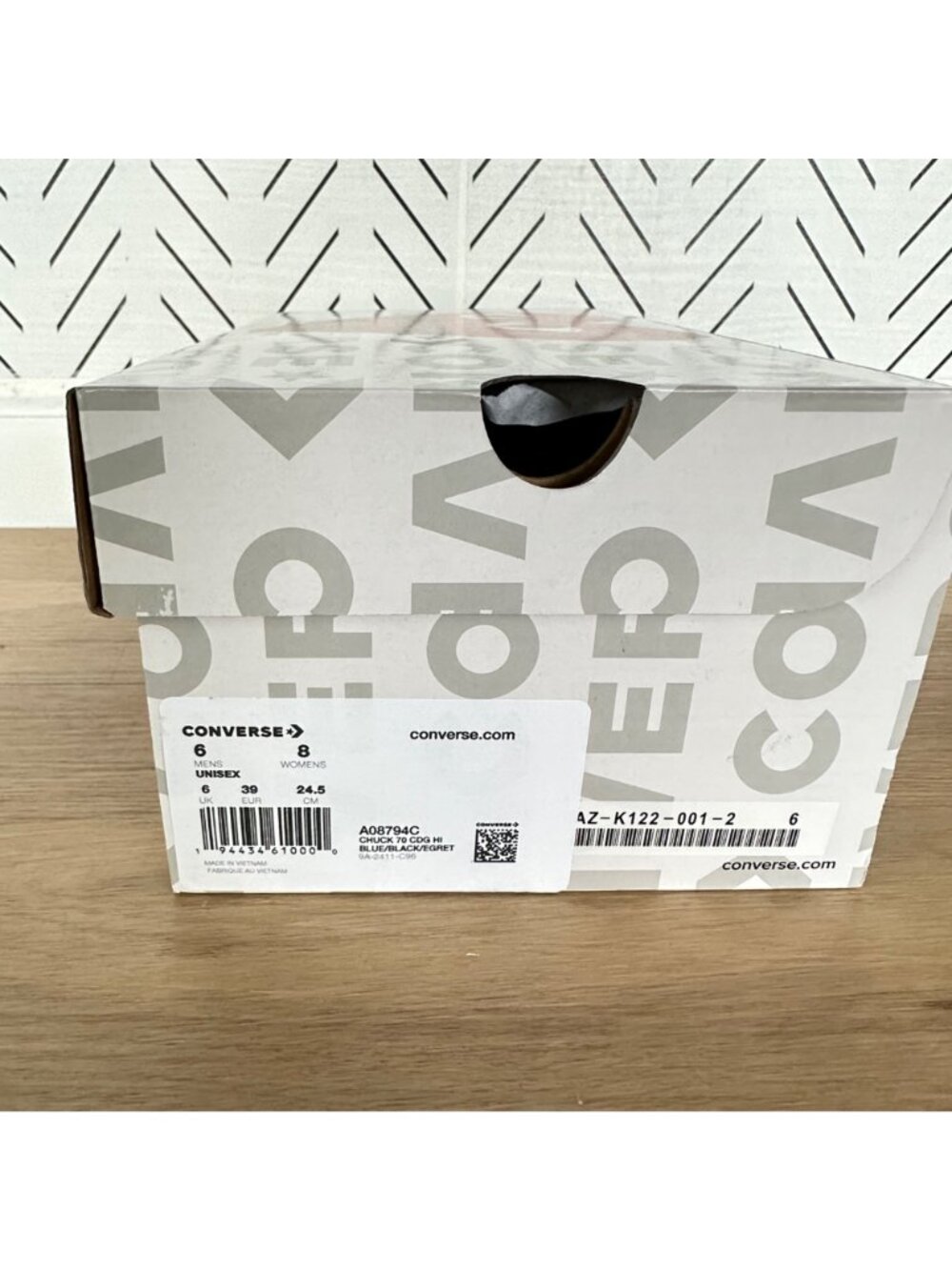 ✨Converse Chuck 70 Hi Comme Des Garçons Sz 6 Men's Shoes Sneakers Blue A08794C✨ - Picture 8 of 10